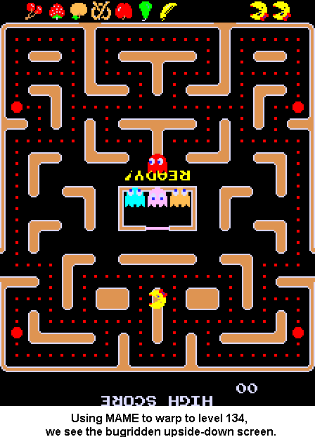 Ms. Pac Man's Level 134